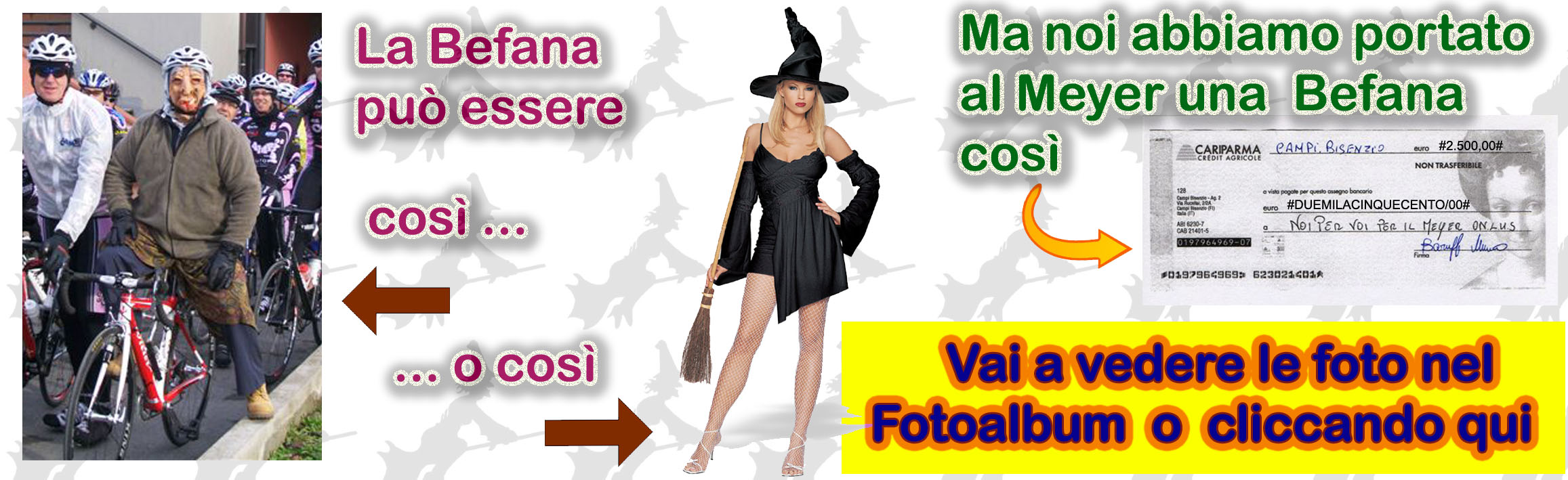Banner di Invito alla uscita per la consegna dell'Assegno al Meyer